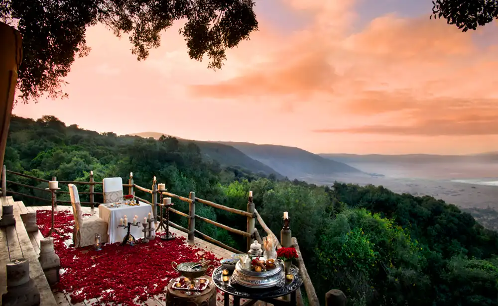 Ngorongoro Serena Safari Lodge or Lion’s Paw Camp